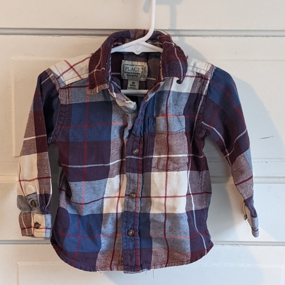 Boys Flannel Button Up - Picture 2 of 7